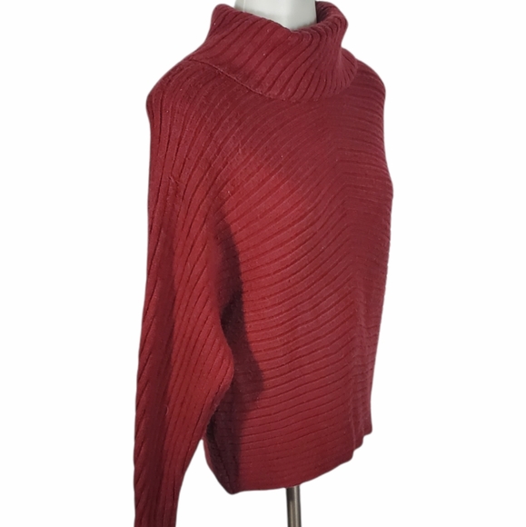 PHILOSOPHY Ovrsizd Turtleneck Batwing Sweater Sz S - Picture 6 of 7